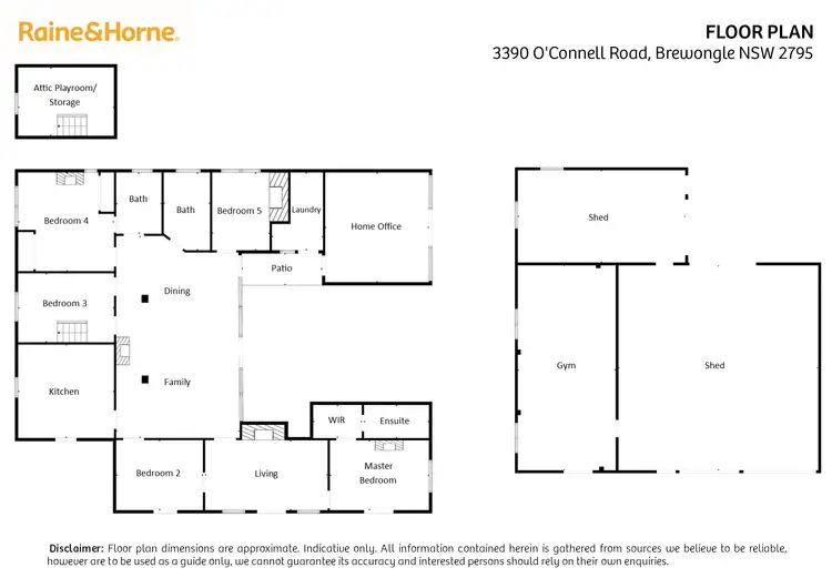 Floorplan of Homely house listing, 3390 O'Connell Road, Brewongle NSW 2795