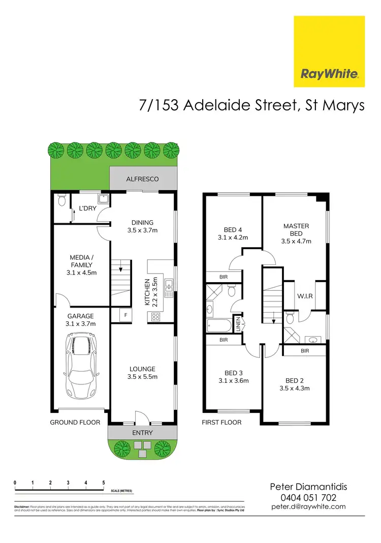 Floorplan of Homely townhouse listing, 7/153 Adelaide Street, St Marys NSW 2760