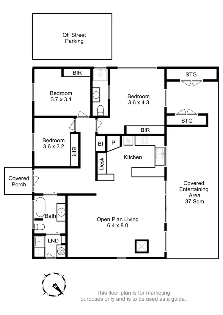 Floorplan of Homely house listing, 1A Wells Parade, Blackmans Bay TAS 7052