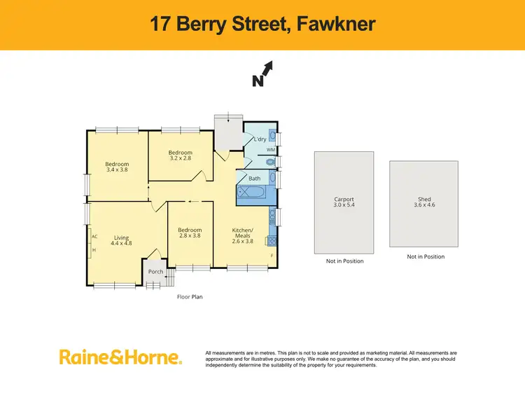 Floorplan of Homely house listing, 17 Berry Street, Fawkner VIC 3060