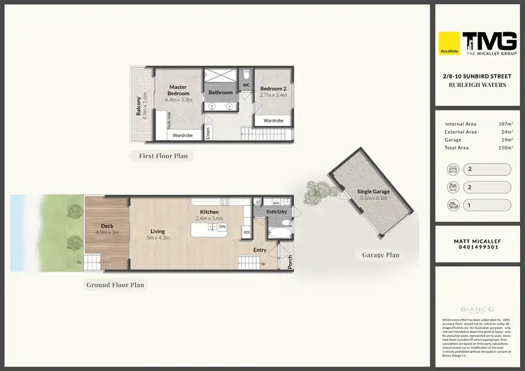 Floorplan of Homely townhouse listing, 2/8-10 Sunbird Street, Burleigh Waters QLD 4220