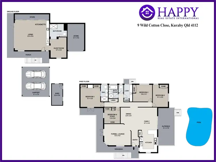 Floorplan of Homely house listing, 9 Wild Cotton Close, Kuraby QLD 4112