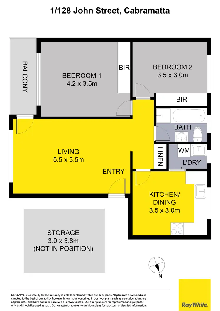 Floorplan of Homely house listing, 1/128 John Street, Cabramatta NSW 2166