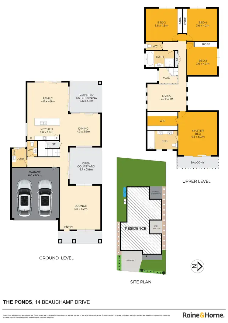 Floorplan of Homely house listing, 14 Beauchamp Drive, The Ponds NSW 2769
