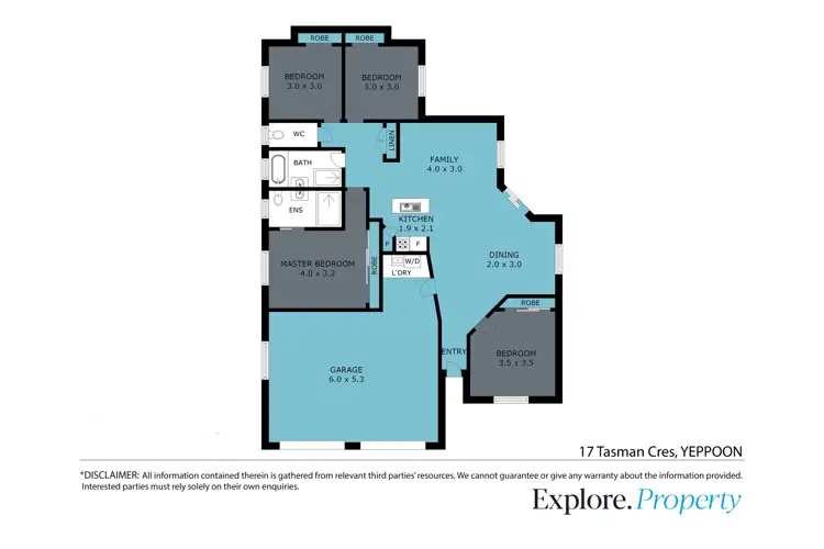 Floorplan of Homely house listing, 17 Tasman Crescent, Yeppoon QLD 4703