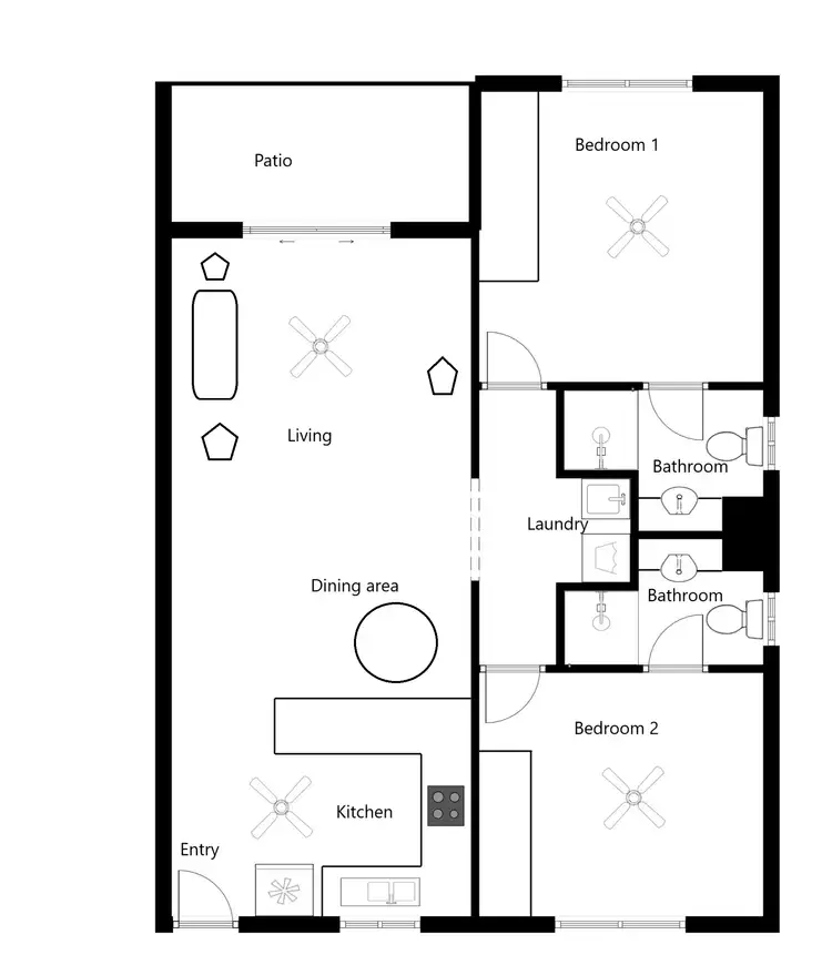 Floorplan of Homely unit listing, 37/1 Beor Street, Craiglie QLD 4877