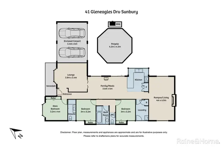 Floorplan of Homely house listing, 41 Gleneagles Drive, Sunbury VIC 3429