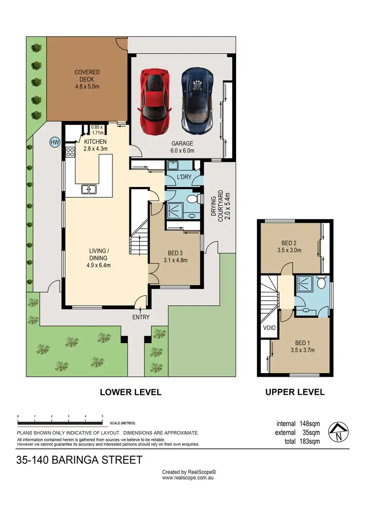 Floorplan of Homely townhouse listing, 35/140 Baringa Street, Morningside QLD 4170