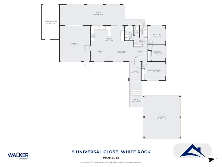 Floorplan of Homely house listing, 5 Universal Close, White Rock QLD 4868