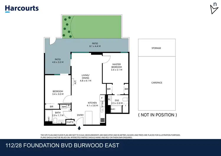 Floorplan of Homely apartment listing, 112/28 Foundation Boulevard, Burwood East VIC 3151
