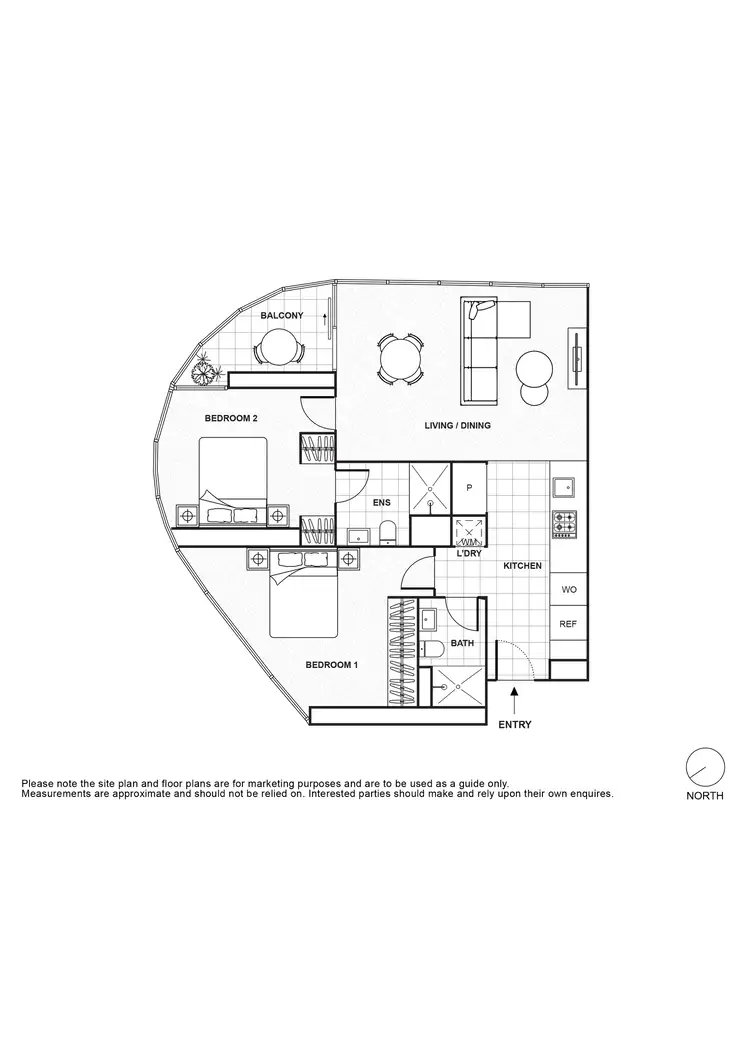 Floorplan of Homely apartment listing, 1803/105 Clarendon Street, Southbank VIC 3006
