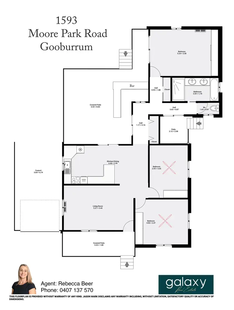 Floorplan of Homely house listing, 1593 Moore Park Road, Gooburrum QLD 4670