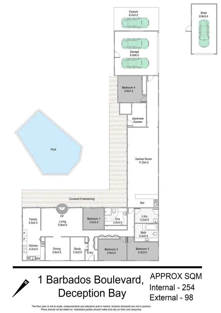 Floorplan of Homely house listing, 1 Barbados Boulevard, Deception Bay QLD 4508