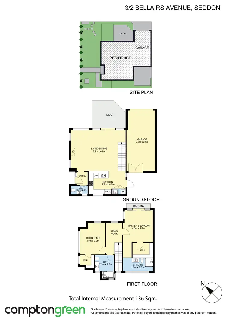 Floorplan of Homely house listing, 3/2 Bellairs Avenue, Seddon VIC 3011