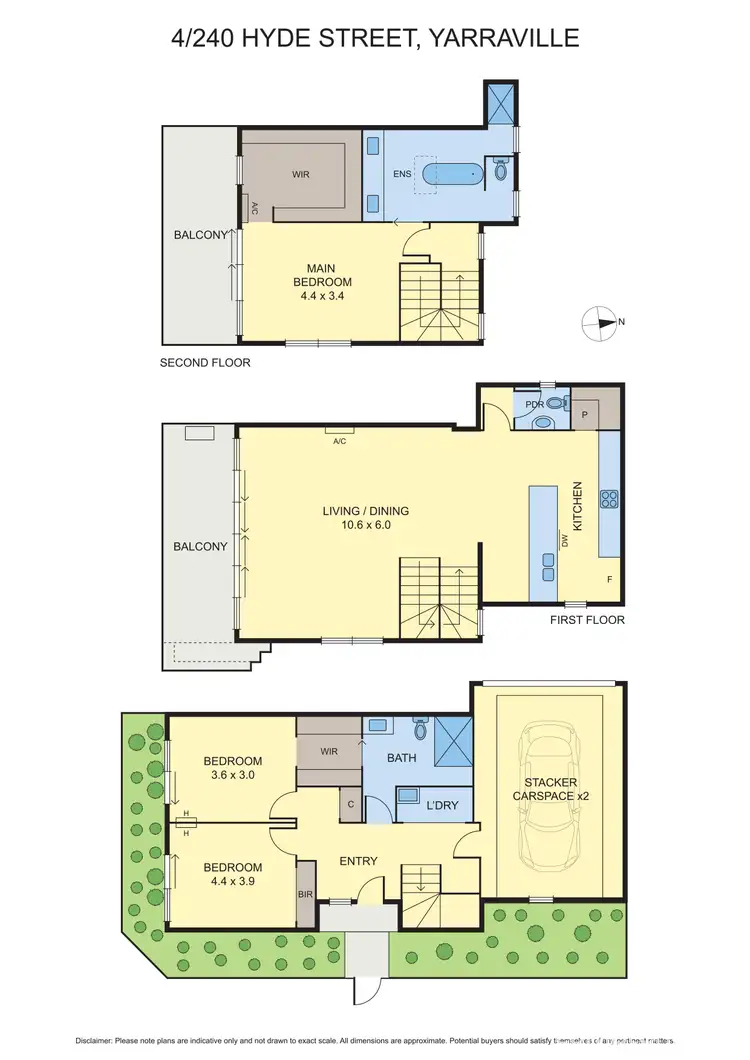 Floorplan of Homely house listing, 4/240 Hyde Street, Yarraville VIC 3013