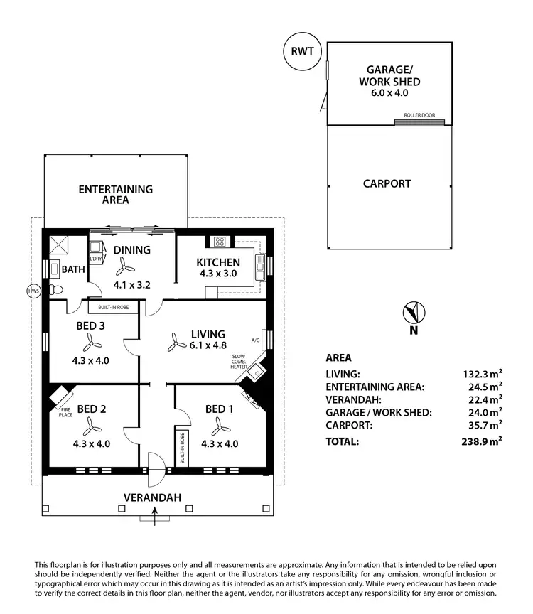 Floorplan of Homely house listing, 6 Woodside Road, Lobethal SA 5241