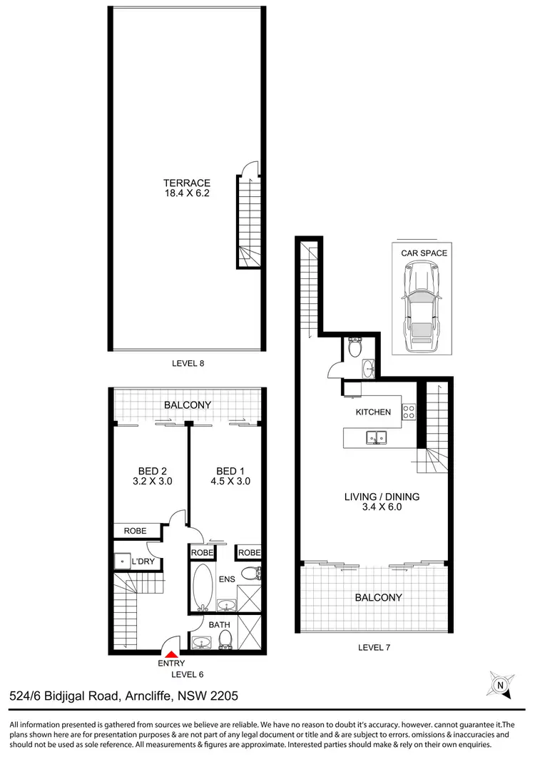 Floorplan of Homely apartment listing, 524/6 Bidjigal Road, Arncliffe NSW 2205