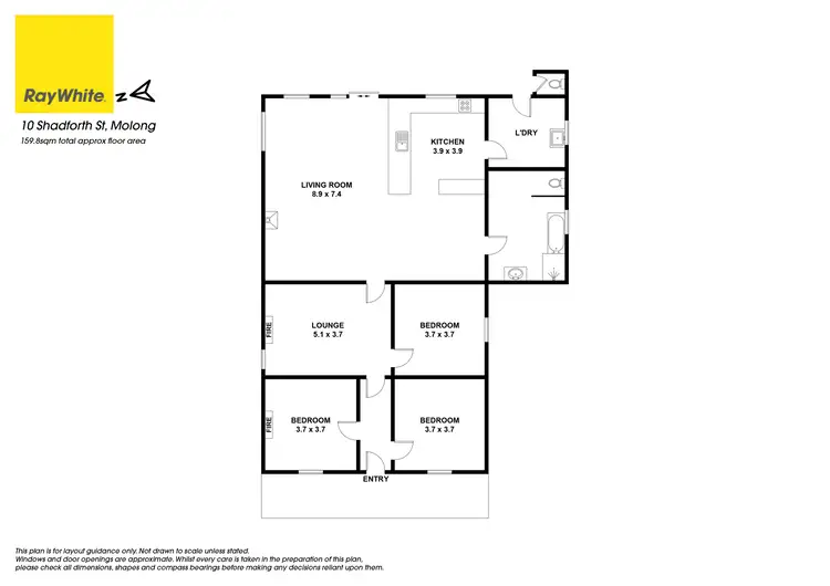 Floorplan of Homely house listing, 10 Shadforth Street, Molong NSW 2866