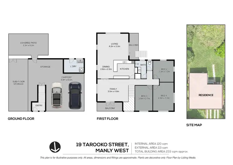 Floorplan of Homely house listing, 19 Tarooko Street, Manly West QLD 4179