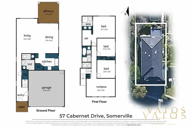 Floorplan of Homely house listing, 57 Cabernet Drive, Somerville VIC 3912