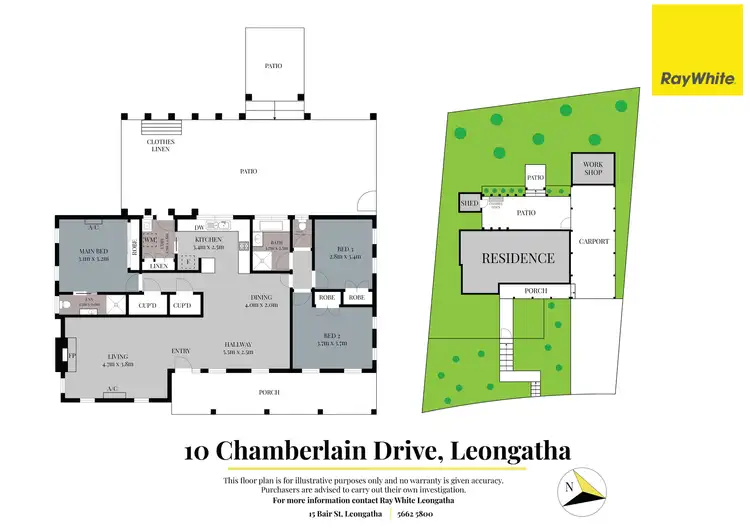 Floorplan of Homely house listing, 10 Chamberlain Drive, Leongatha VIC 3953