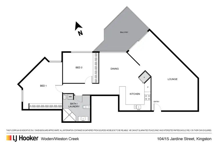 Floorplan of Homely apartment listing, 104/15 Jardine Street, Kingston ACT 2604