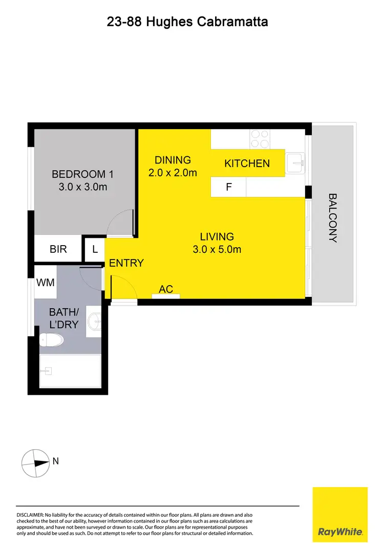 Floorplan of Homely unit listing, 23/88 Hughes Street, Cabramatta NSW 2166