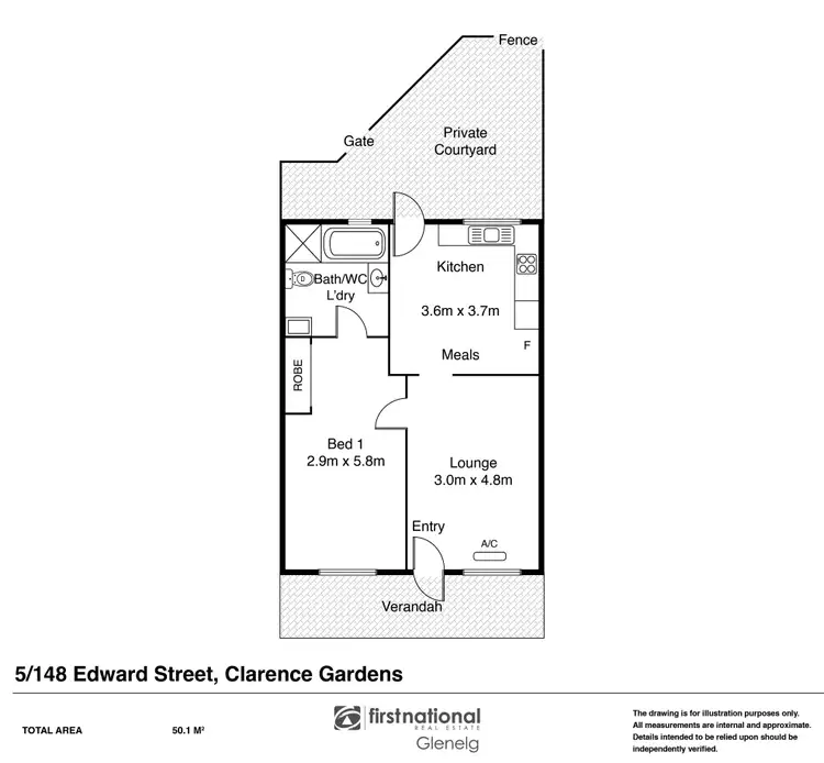 Floorplan of Homely unit listing, 5/148 Edward Street, Clarence Gardens SA 5039