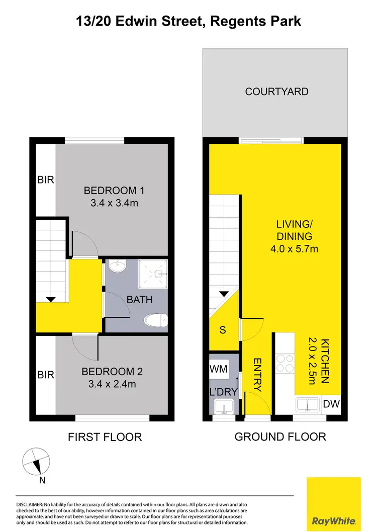 Floorplan of Homely townhouse listing, 13/20 Edwin Street, Regents Park NSW 2143