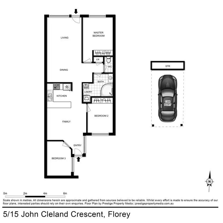 Floorplan of Homely townhouse listing, 5/15 John Cleland Crescent, Florey ACT 2615