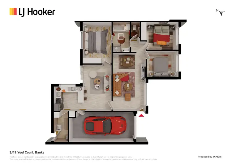 Floorplan of Homely townhouse listing, 3/19 Youl Court, Banks ACT 2906