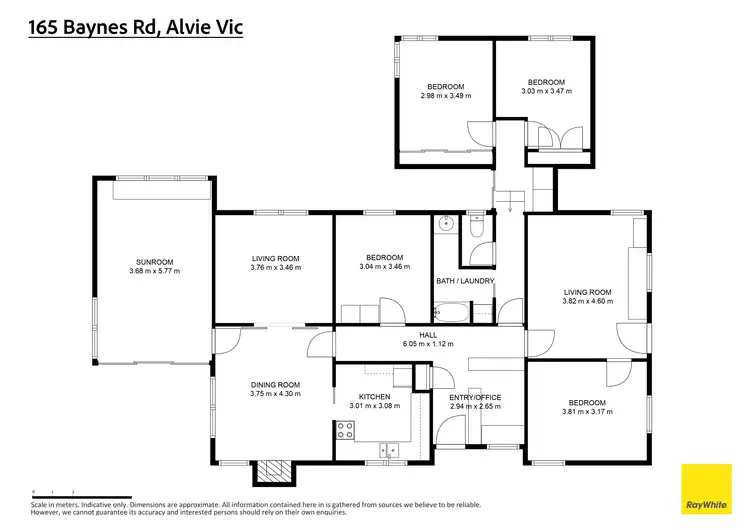 Floorplan of Homely house listing, 165 Baynes Road, Alvie VIC 3249