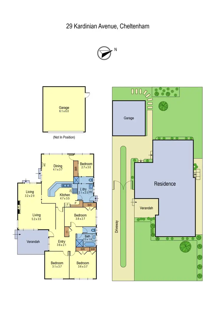 Floorplan of Homely house listing, 29 Kardinian Avenue, Cheltenham VIC 3192