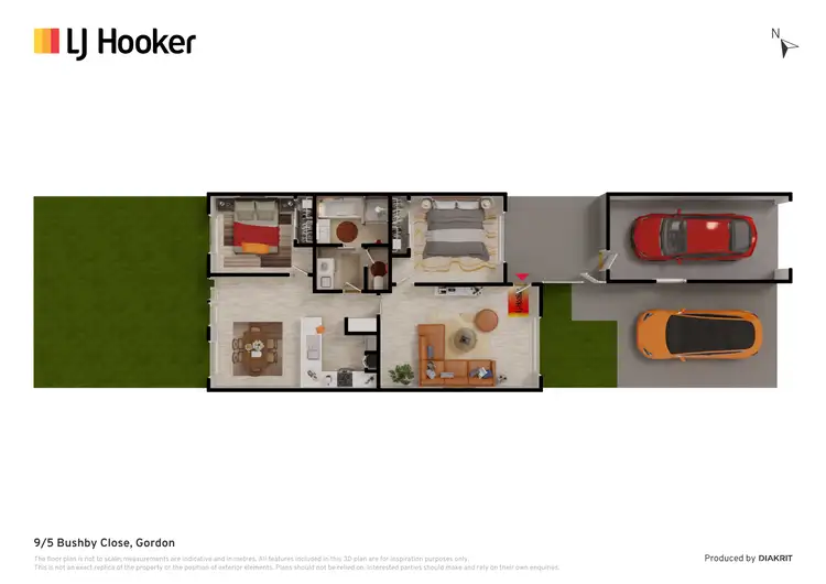 Floorplan of Homely townhouse listing, 9/5 Bushby Close, Gordon ACT 2906