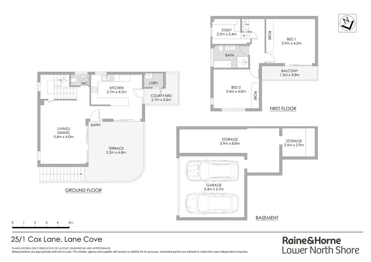 Floorplan of Homely townhouse listing, 25/1 Coxs Lane, Lane Cove NSW 2066