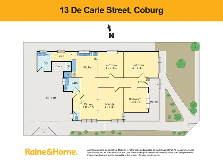 Floorplan of Homely house listing, 13 DeCarle Street, Coburg VIC 3058