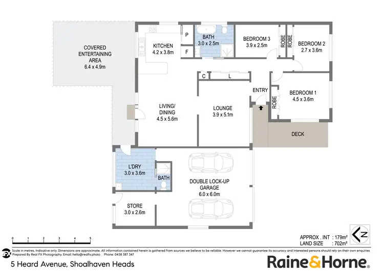 Floorplan of Homely house listing, 5 Heard Avenue, Shoalhaven Heads NSW 2535