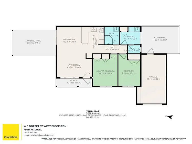 Floorplan of Homely unit listing, 41/1 Dorset Street, West Busselton WA 6280