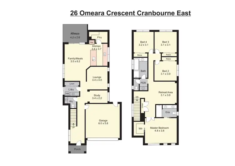 Floorplan of Homely house listing, 26 Omeara Crescent, Cranbourne East VIC 3977