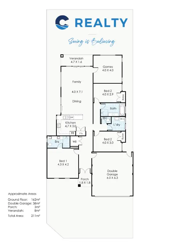 Floorplan of Homely house listing, 18 Adagio Way, Bullsbrook WA 6084