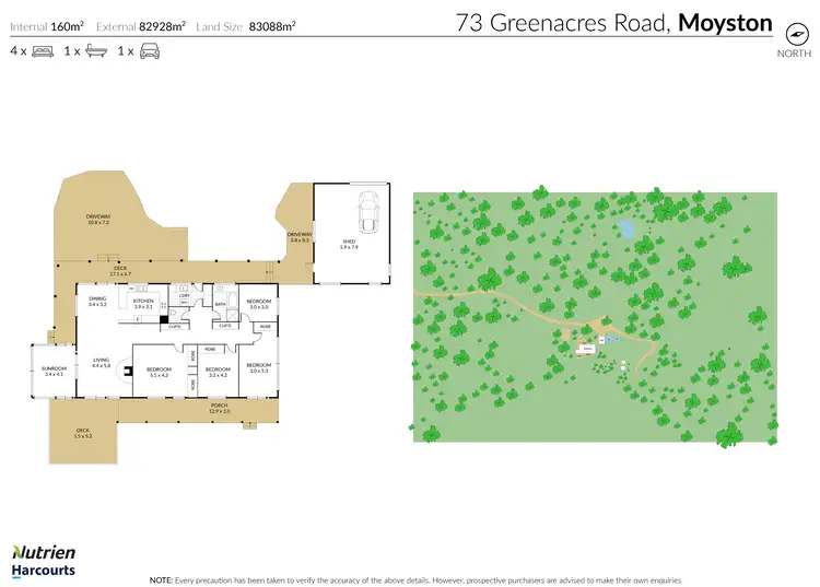 Floorplan of Homely rural property listing, 73 Greenacres Road, Moyston VIC 3377