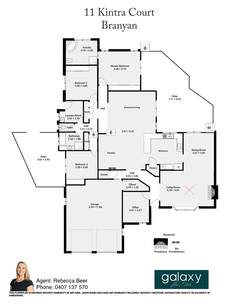 Floorplan of Homely house listing, 11 Kintra Court, Branyan QLD 4670