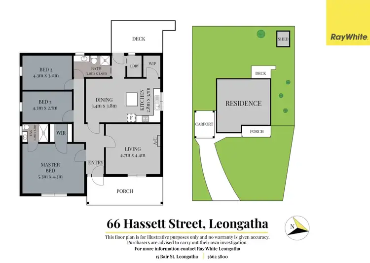 Floorplan of Homely house listing, 66 Hassett Street, Leongatha VIC 3953