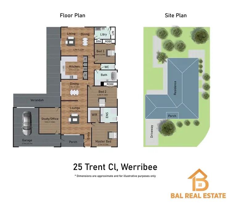 Floorplan of Homely house listing, 25 Trent Close, Werribee VIC 3030
