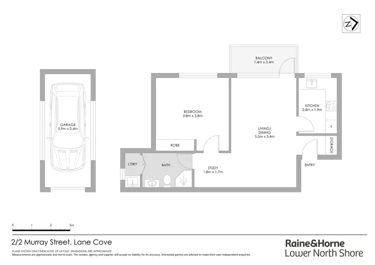 Floorplan of Homely apartment listing, 2/2 Murray Street, Lane Cove NSW 2066