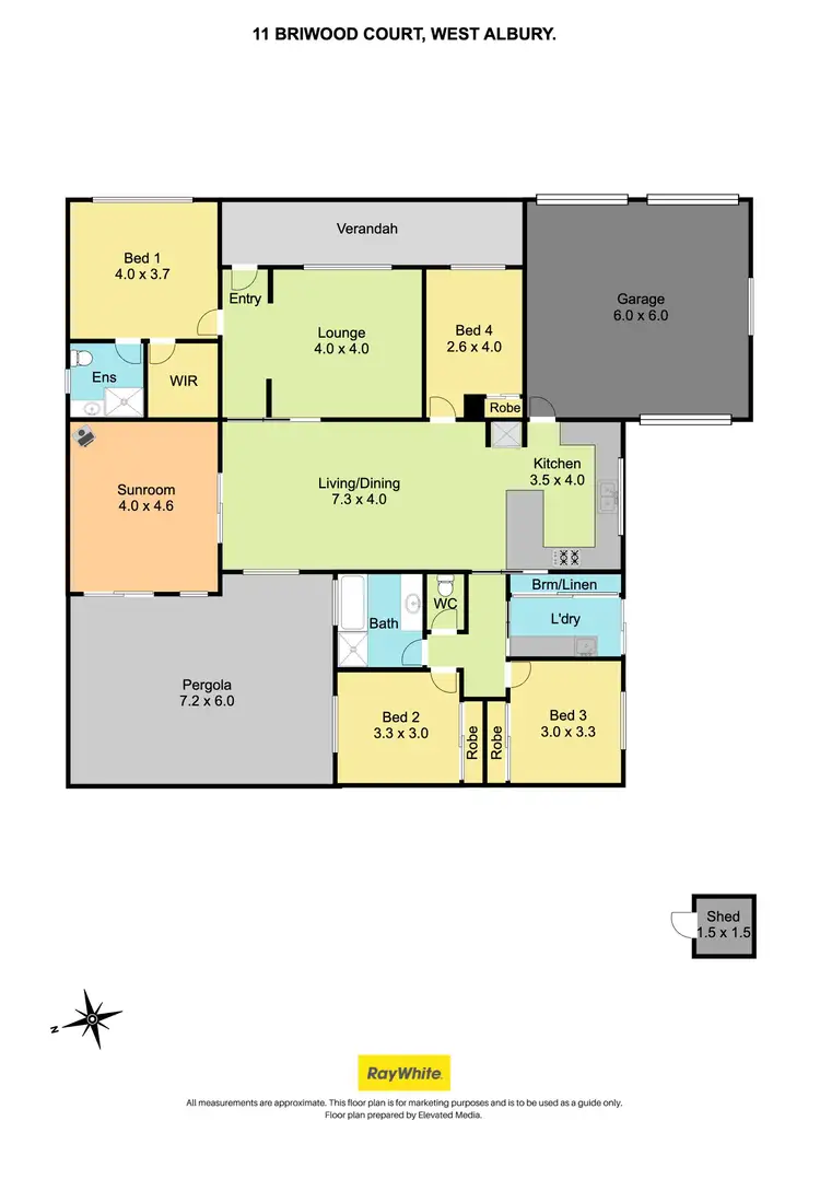 Floorplan of Homely house listing, 11 Briwood Court, West Albury NSW 2640