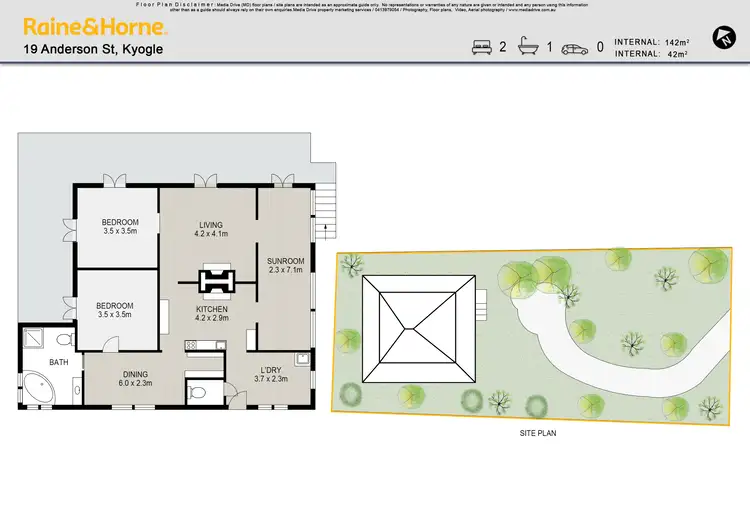 Floorplan of Homely house listing, 19 Anderson Street, Kyogle NSW 2474