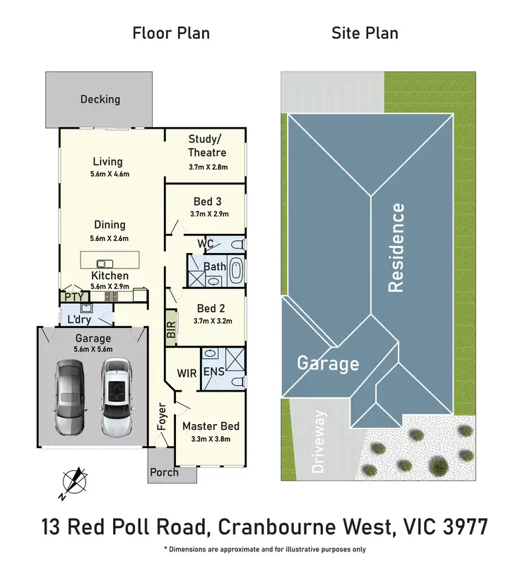 Floorplan of Homely house listing, 13 Red Poll Road, Cranbourne West VIC 3977