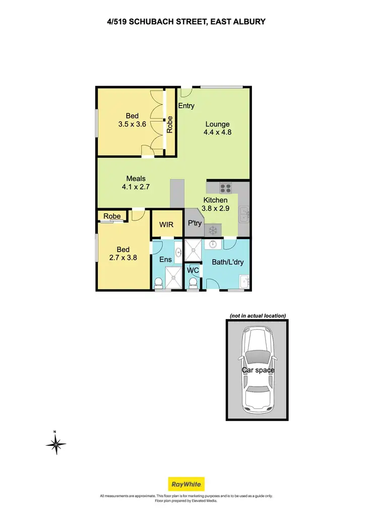 Floorplan of Homely unit listing, 4/519 Schubach Street, East Albury NSW 2640