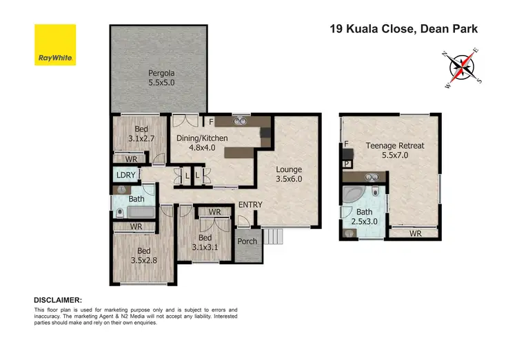 Floorplan of Homely house listing, 19 Kuala Close, Dean Park NSW 2761